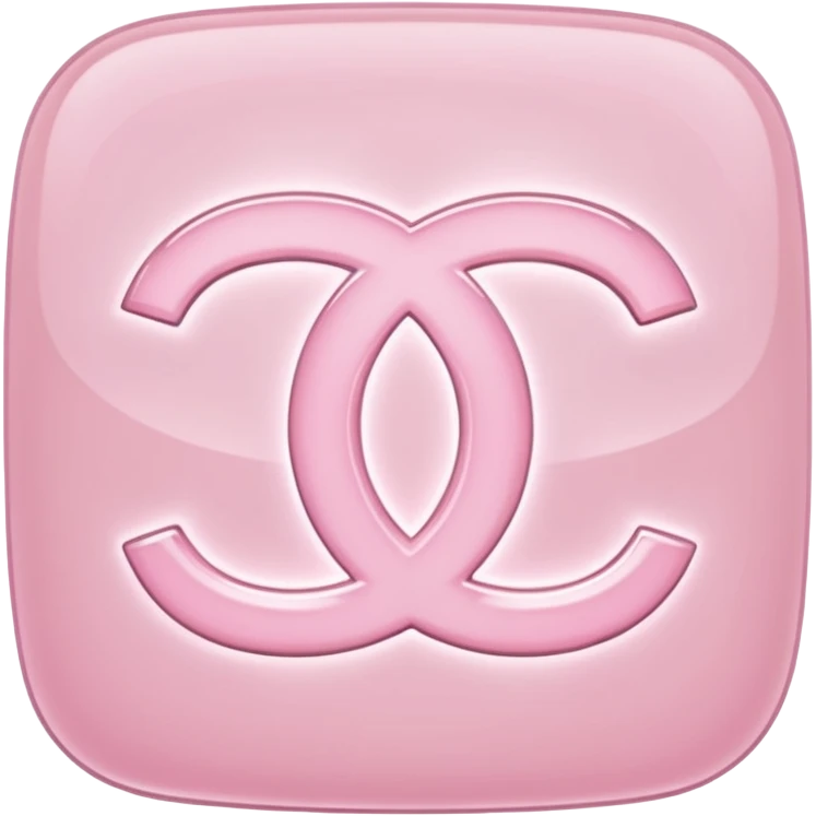 light pink chanel logo without background emoji