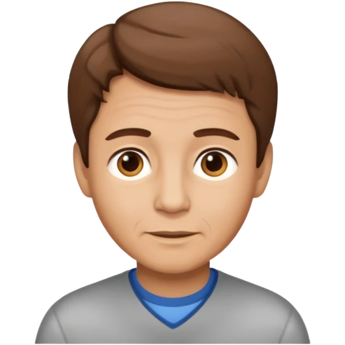 boy hair brown 70 yeear old emoji