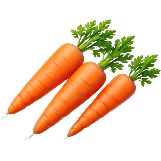 Baby-cut carrots, small cylindrical orange pieces, rounded ends, no green tops emoji