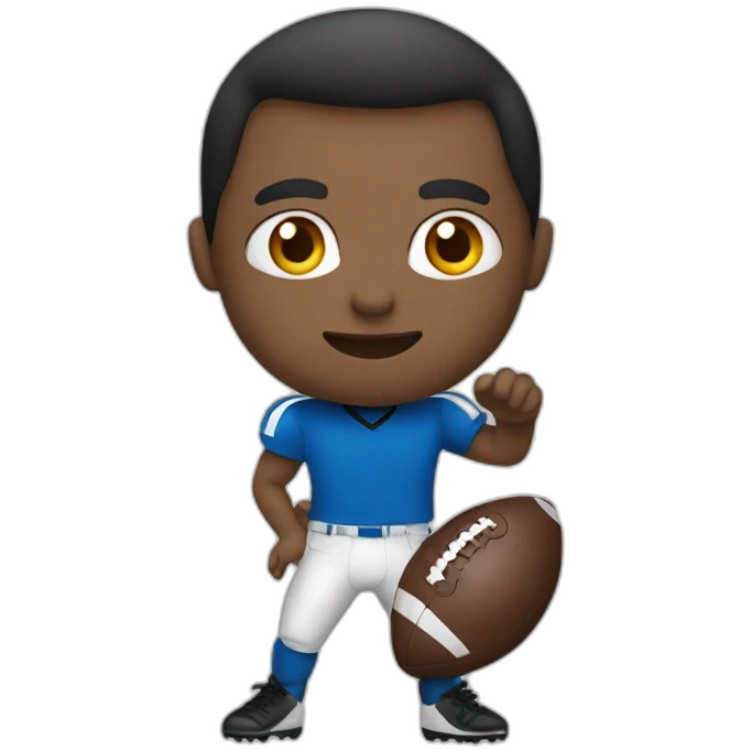 Playing football emoji