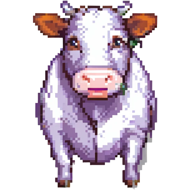 very surprised cow emoji