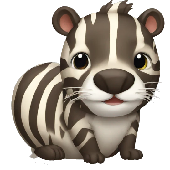 zebra beaver emoji