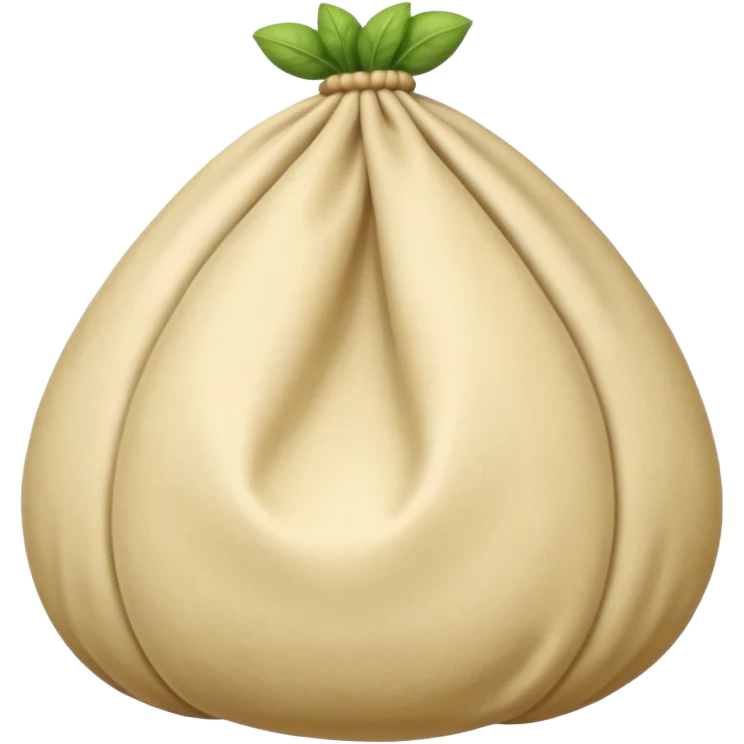 La forma del caciocavallo è tipicamente a sacchetto con una strozzatura, falla tutta senza colore verde emoji