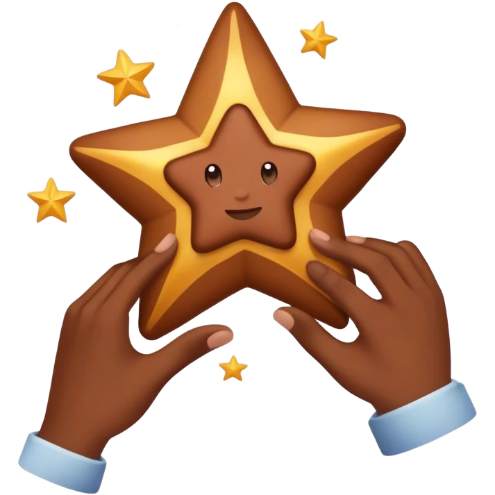 grabbing a dream star with your hand  emoji