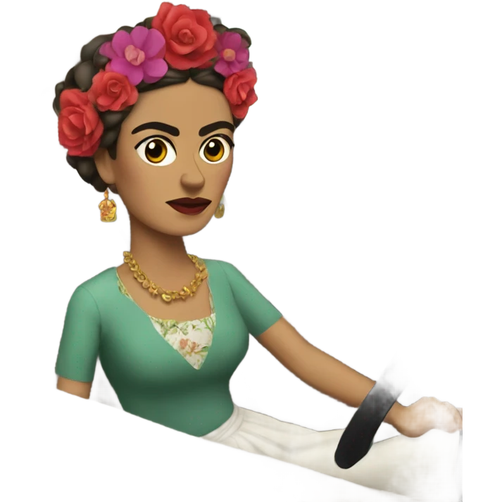 Frida Driving Car emoji