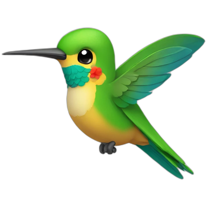 happy colibri emoji