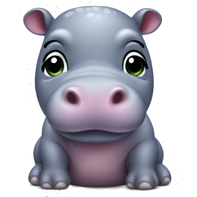 Mini hippo emoji