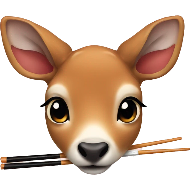 doe eating sushi emoji