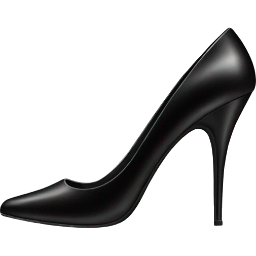 black high heel  emoji