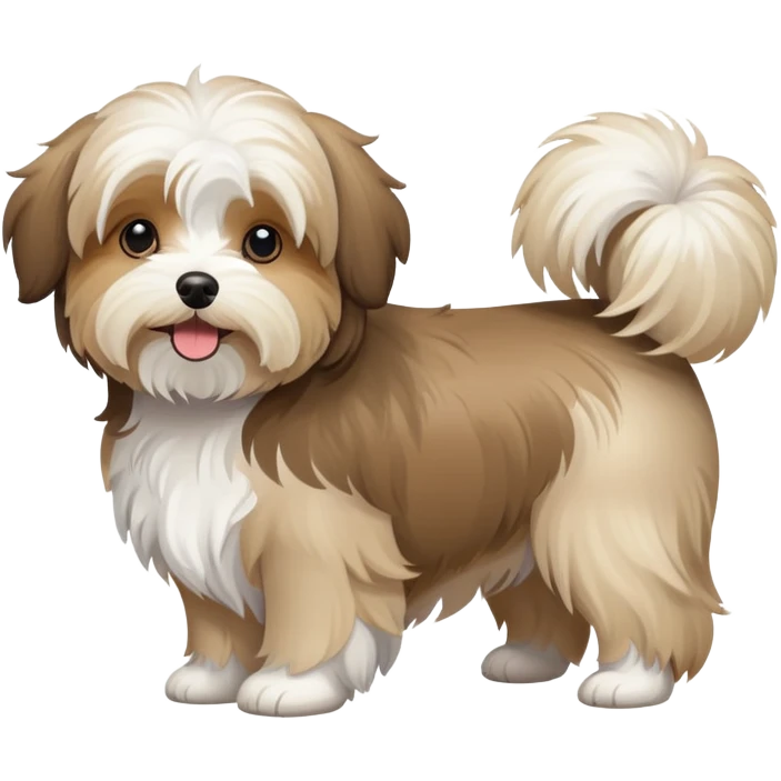 Tan havanese dog emoji