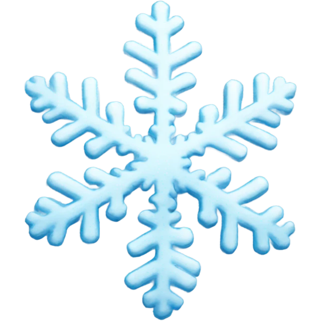 Baby blue snowflake emoji