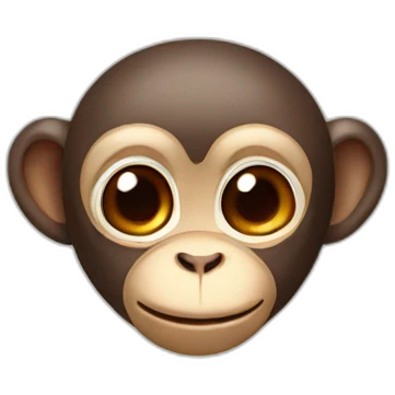 Monkey with heart eyes emoji
