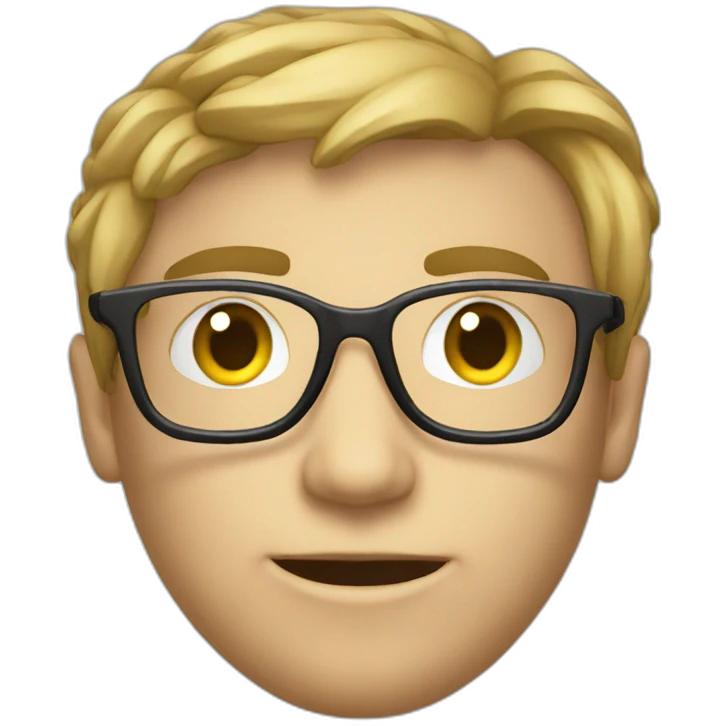 Nerdy hacker emoji