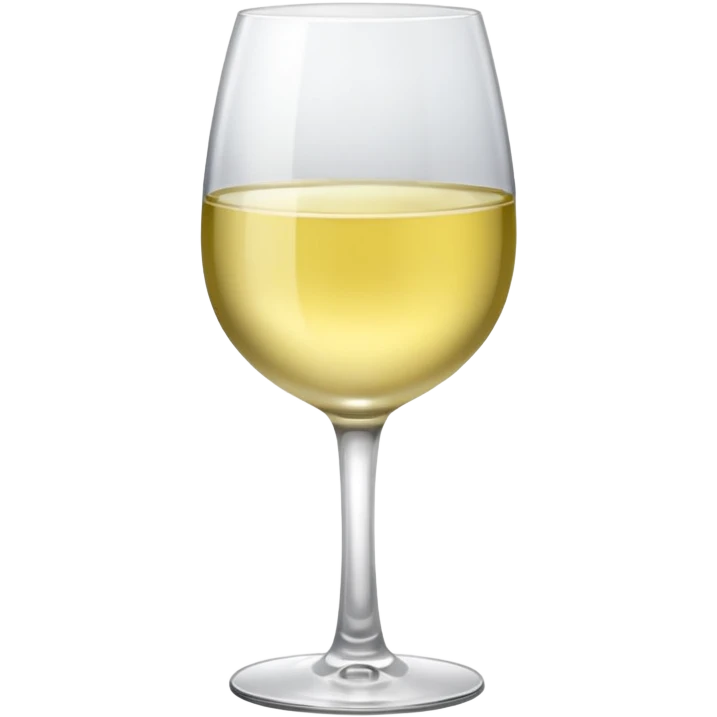 Glass of white wine emoji