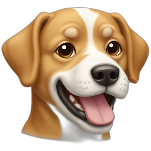 Chien qui mange emoji