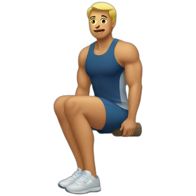 squats left leg emoji