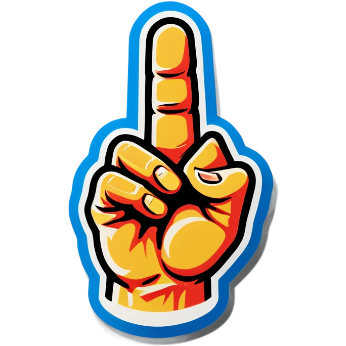 Finger gun sign facing downwards emoji