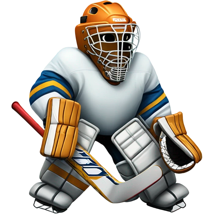 Ice hockey goalie emoji