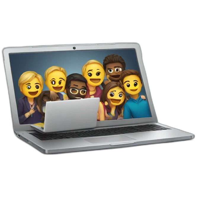 laptop party emoji