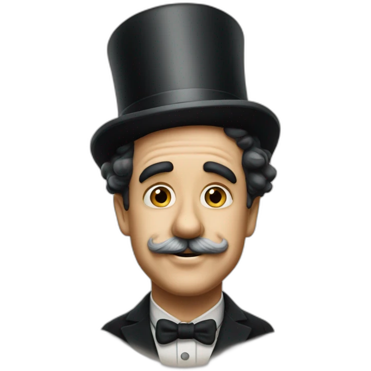 Charlie chaplin sans son chapeau emoji