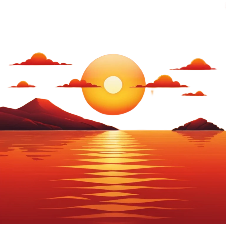 Sunset of the sea emoji