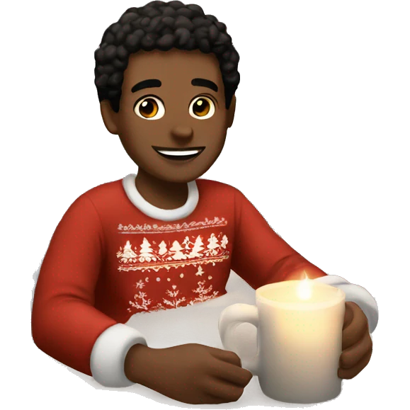 Cozy Christmas vibes  emoji