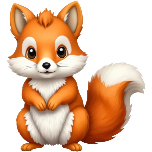 cute fox squirrel emoji