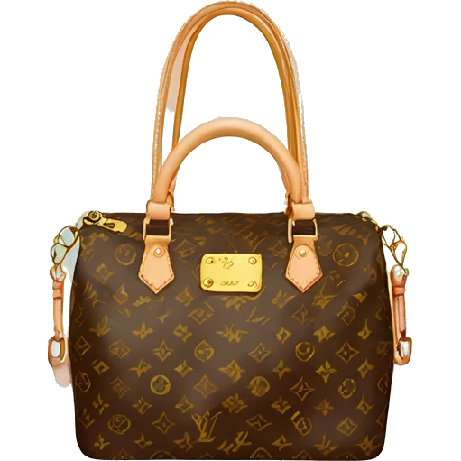 Louis Vuitton bag colorful emoji