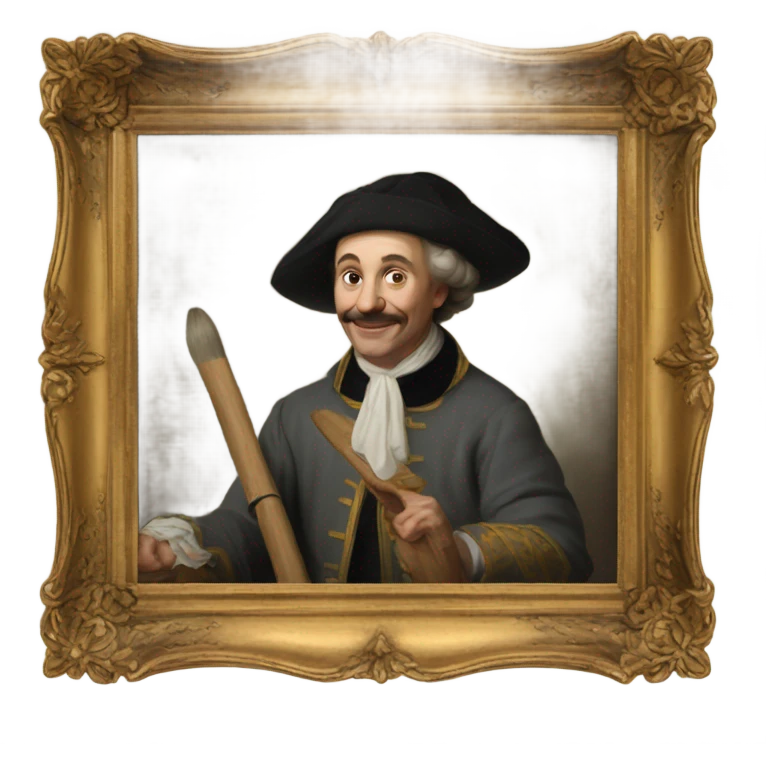 A painting, with the words “Bekijk het” and “Goed gedaan!” emoji