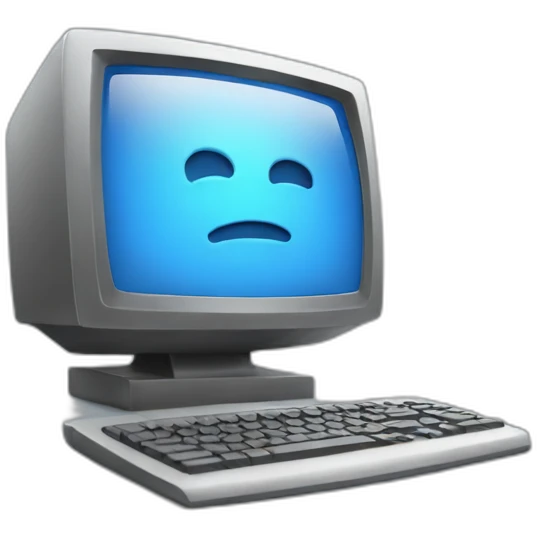 computer with dev code on screen emoji