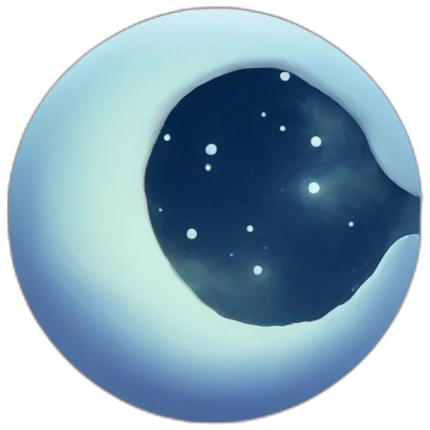Smoking moon emoji