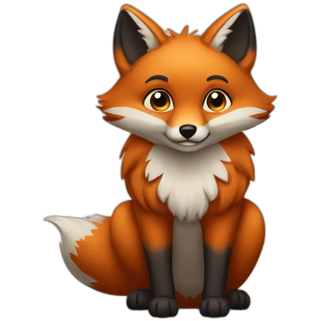 Cross fox emoji