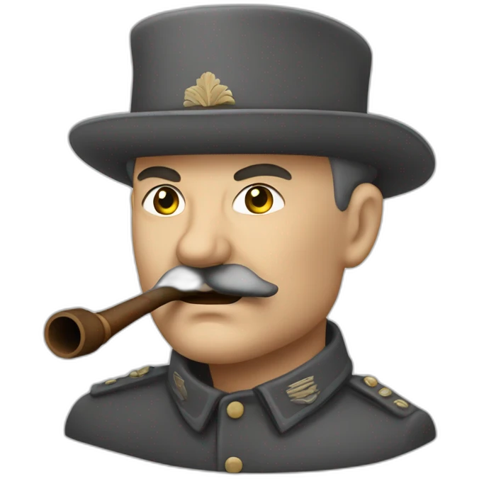 Josef Staline qui fume une pipe emoji