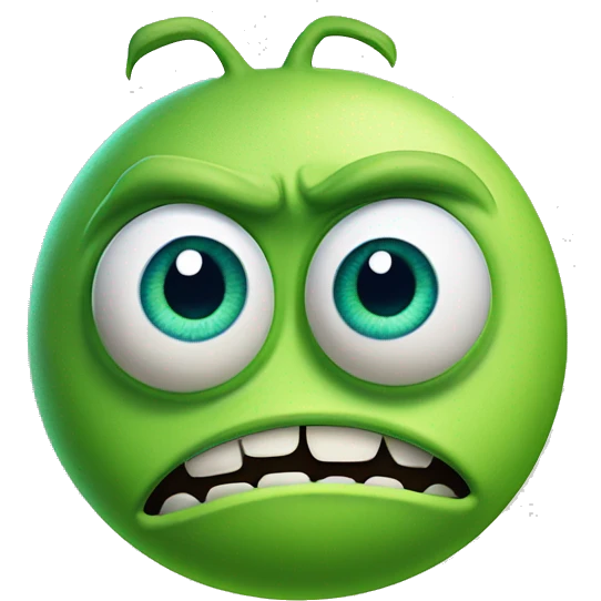 Mike Wazowski with one eye Monsters Inc.  emoji