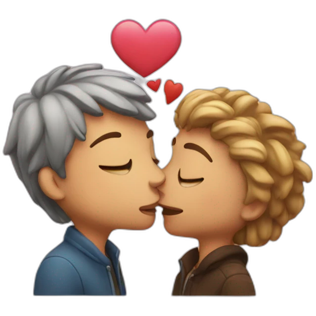 big kiss emoji