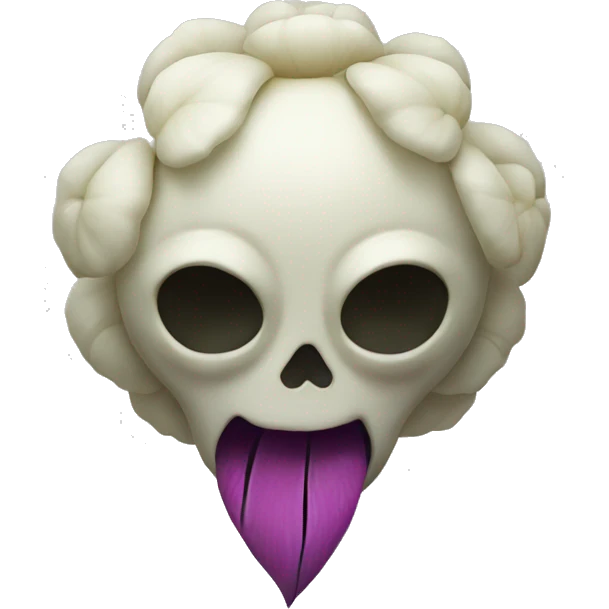 flower with scary theeth but no face emoji