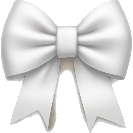White bow emoji
