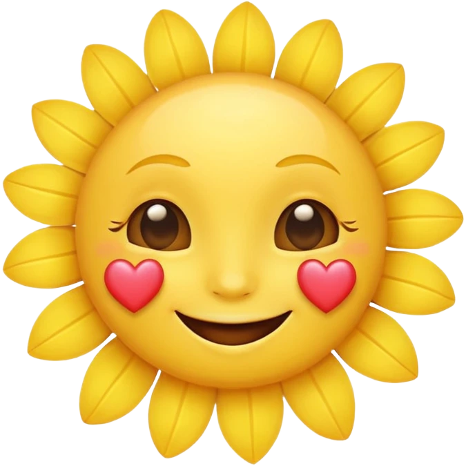 Sunshine with heart eyes  emoji