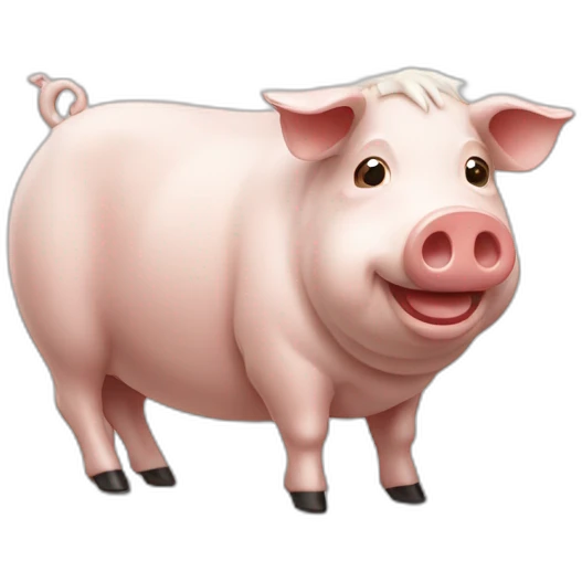 Cochon sur vache emoji