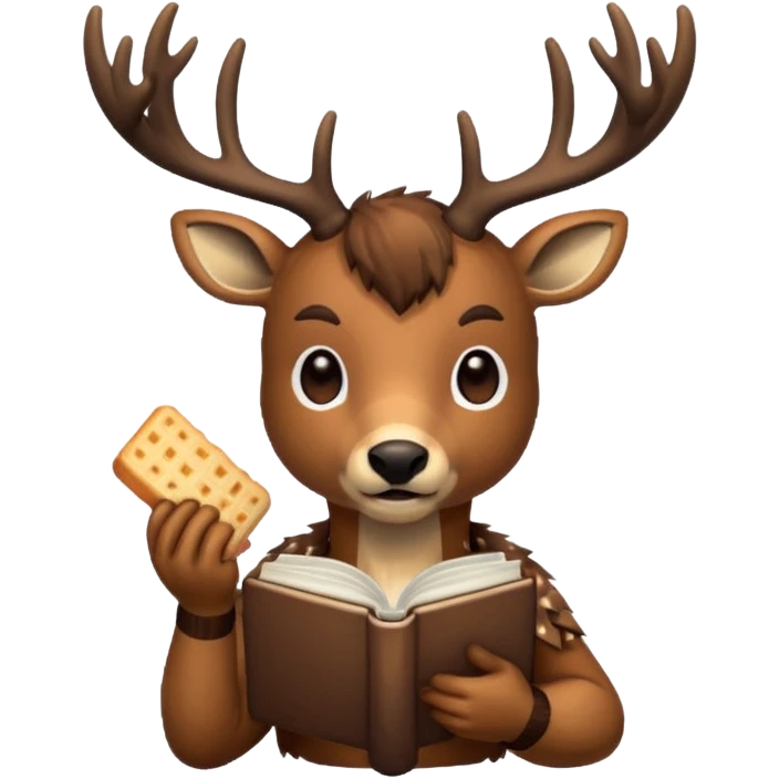 pixel deer eating a sentence
The words are UPDATE emoji