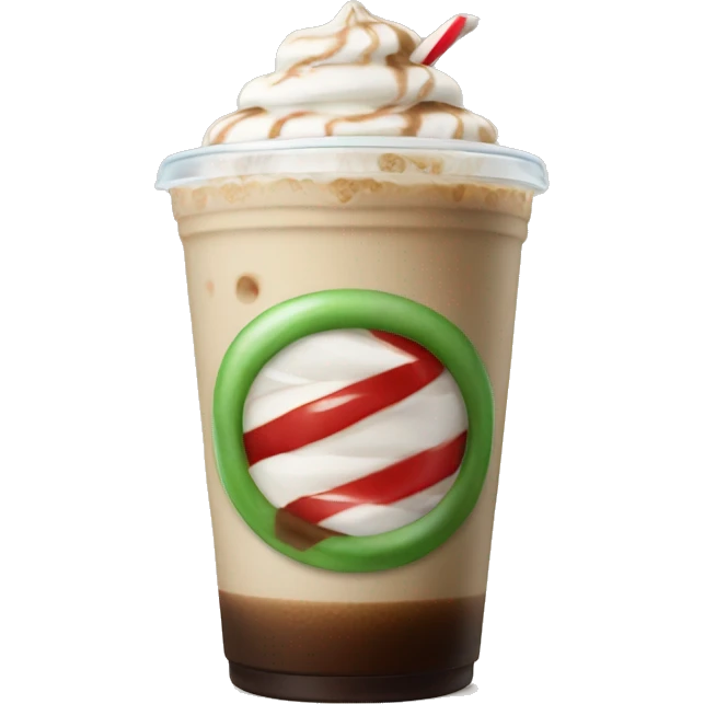 Peppermint iced coffee  emoji