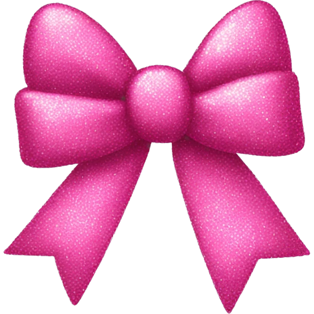 pink sparkly bow emoji