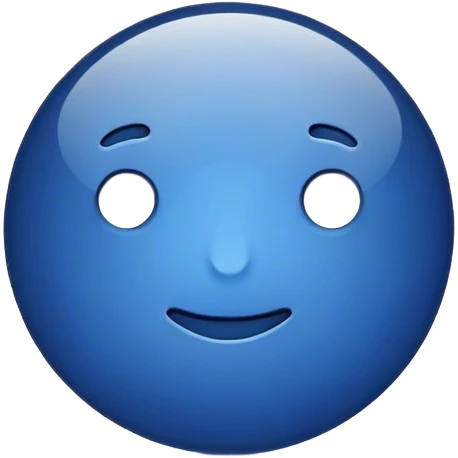 dark blue like button emoji