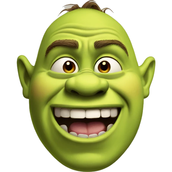 Shrek Mewing emoji