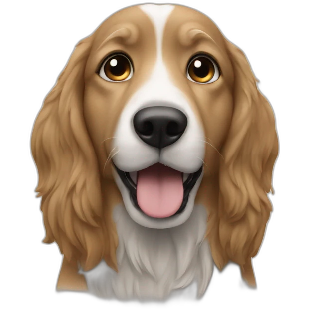 Chant avec un chien emoji
