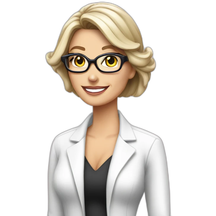 Posh-Radiologist-performing-breast-mammography-to-leni-klum emoji