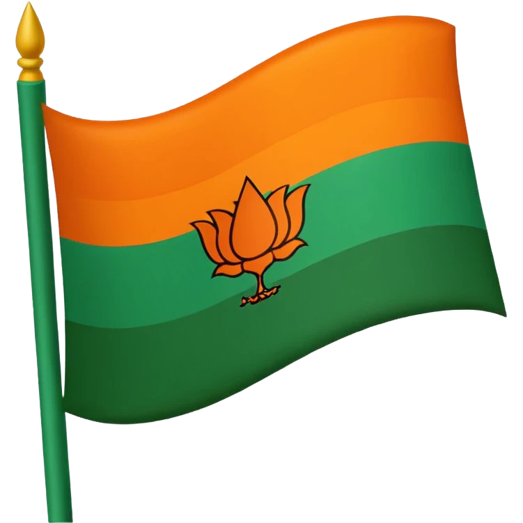 Bjp flag emoji with logo emoji