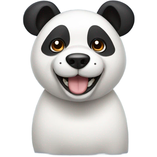 Panda dog emoji