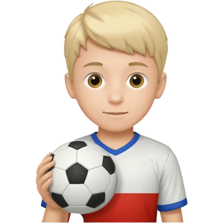 Boy with a ball in his hand emoji
