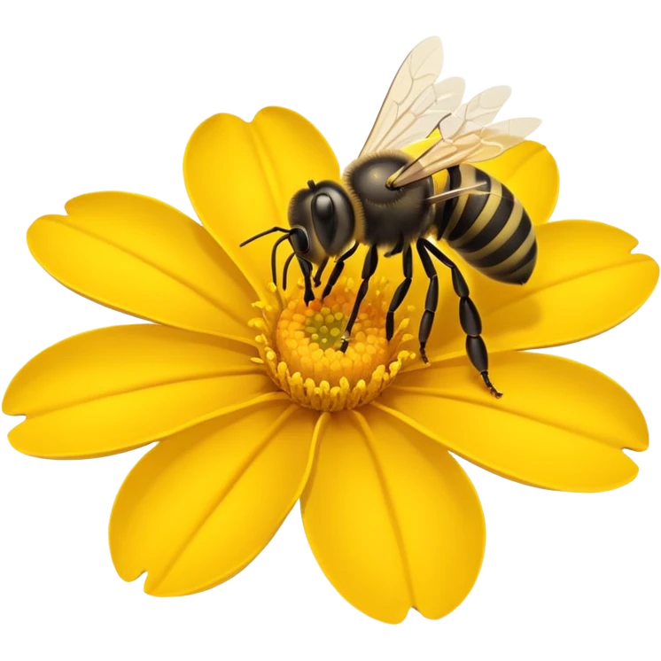 flower on bees emoji